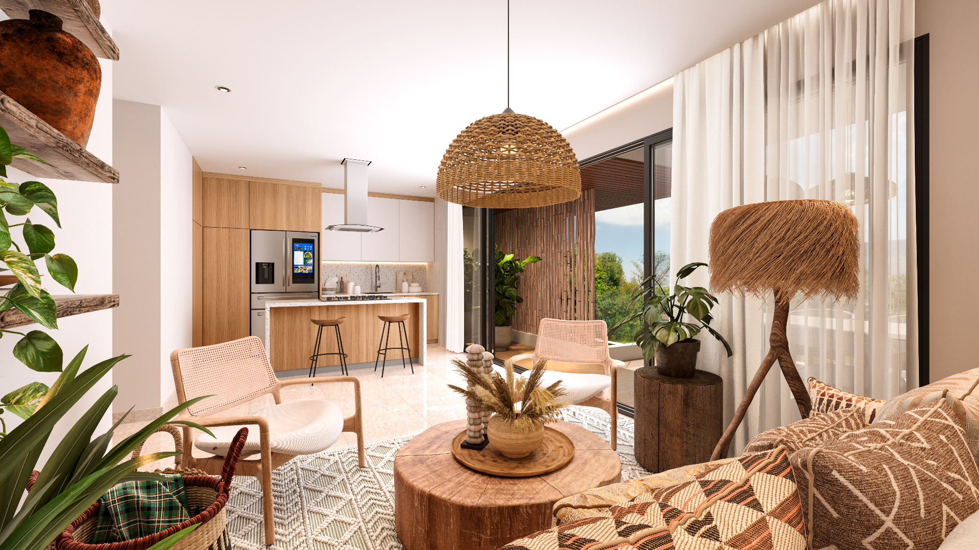 Freshly painted home interior with bright, modern presentation