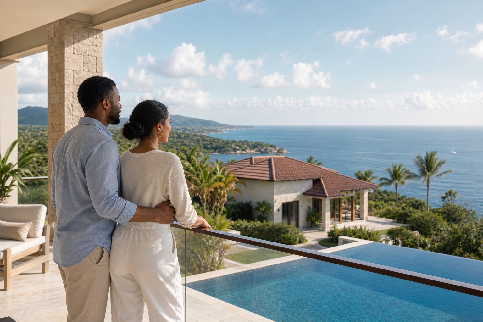 Diverse buyers considering a Dominican Republic ocean-view property opportunity