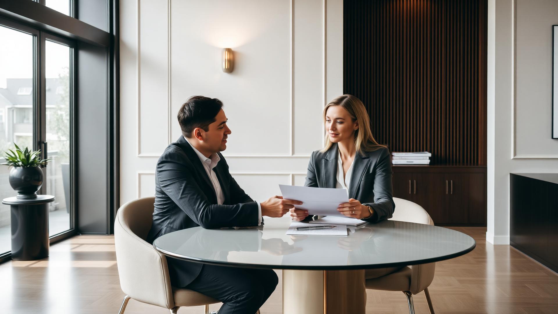 Real estate consultation meeting